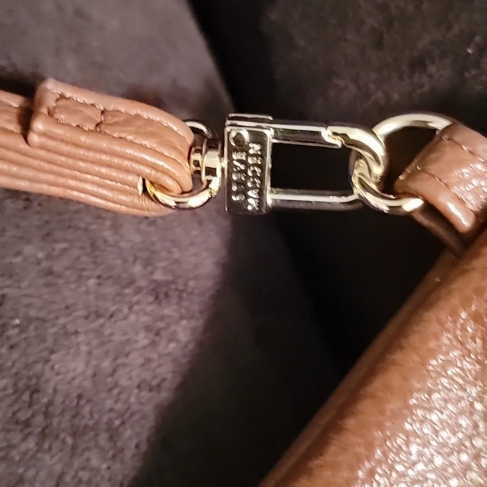 Steve Madden Brown Wristlet with Clip Wrist Strap